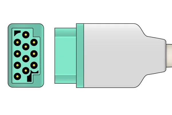 Cable de una sola pieza del ECG 10-Lead de GE-Marquette Dash-1000