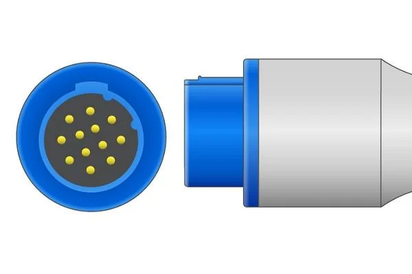 Cable compatible del adaptador 551-306-321 SpO2 de Mennen para el sensor de szmedplus Lncs SpO2