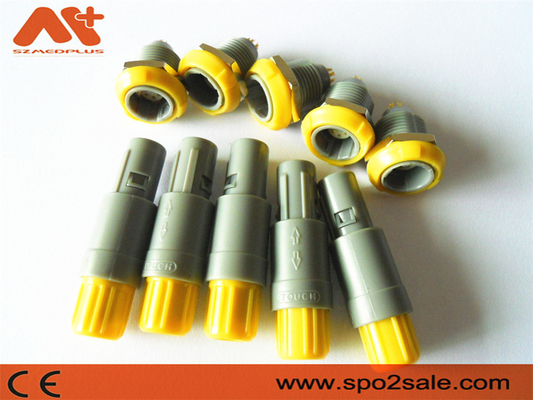 (G51MC7-P08LFD0-0040) zócalo plástico del perno del empuje 8 del tirón 1P, Grey Shell, llave amarilla, dual 60