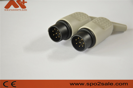 Conector de ECG compatible para el accesorio del monitor de Nihon Kohden con color del negro 8pin