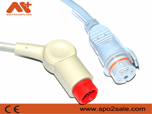 Cable 001C-30-70757 Mindray 12 Pin Cable Used Patient Monitor de BD IBP del gris