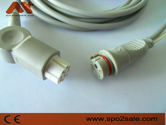 Cable compatible del adaptador del DATEX IBP para AS/3, AS/5, CC-104, Cardiocap CM-104, Cardiocap I, Cardiocap II, Cardiocap/5.
