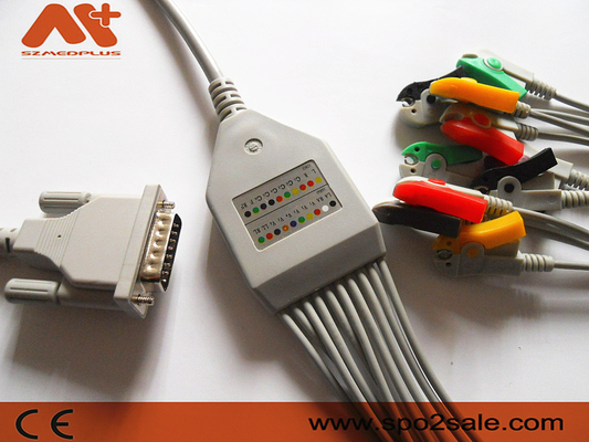 Schiller compatible Directo-conecta el clip del cable 2.400116E AHA del ECG