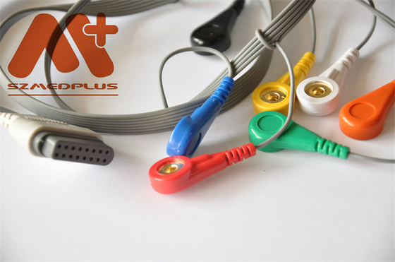 7 cable de la ventaja ECG Holter Cable SE-2003 SE-2012 Edan ECG