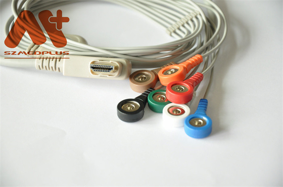 Rotura DMS-20202516 del cable del holter de la ventaja del DMS 7