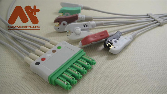 Leadwire compatible del clip ECG de la ventaja de Draeger 6 - MS16547
