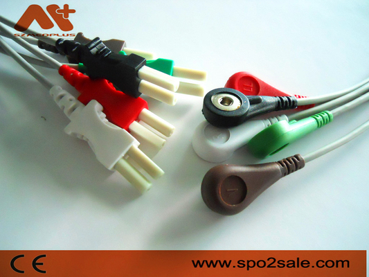 Leadwire compatible de la broche ECG de la ventaja de Spacelabs 5 - 700-0007-08