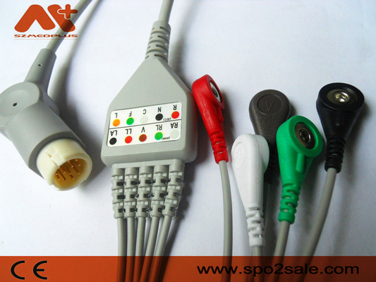 La broche de la ventaja de Philips Compatible 5 Directo-conecta el cable de ECG - M1977A