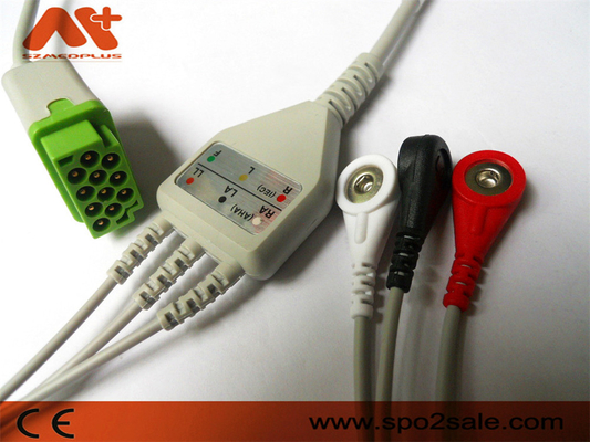 La atención sanitaria de GE > la broche de la ventaja de Marquette Compatible 3 Directo-conectan el cable de ECG - 2001292-001