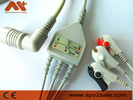 Omron > Colin BP-88, clip compatible de 3 ventajas BP-306 Directo-conectan el cable de ECG