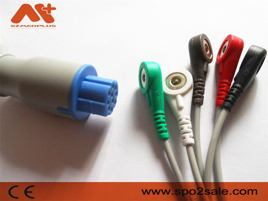 La broche compatible de 5 ventajas de Ohmeda del DATEX Directo-conecta el cable CB-72595R de ECG
