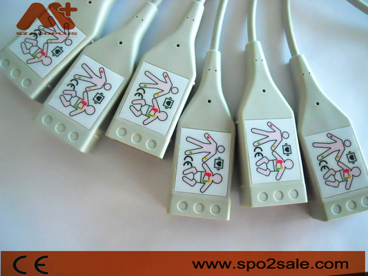 Los accesorios del monitor paciente del ECG atan con alambre el cable paciente de IBP ECG