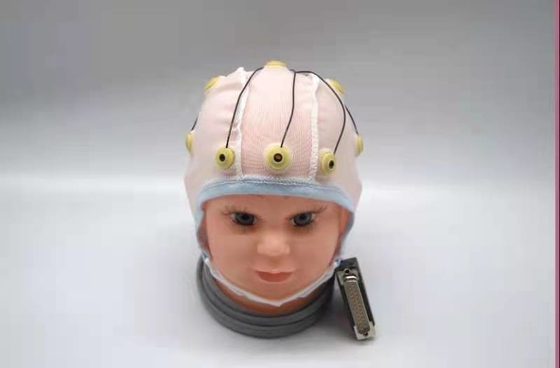 El cable médico de Neurofeedback EEG integró 10 el sombrero de las ventajas EEG para el clip Tin Electrode del oído