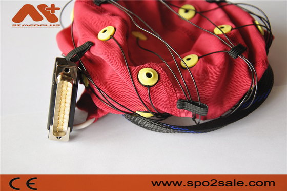 El rojo del cable de Neurofeedback EEG integró 20 el casquillo de las ventajas EEG para la máquina de EEG