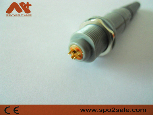 1P Pull Push 6Pin Plug de plástico Grijo concha gris manga para conectores de dispositivos médicos 5.00mm cable