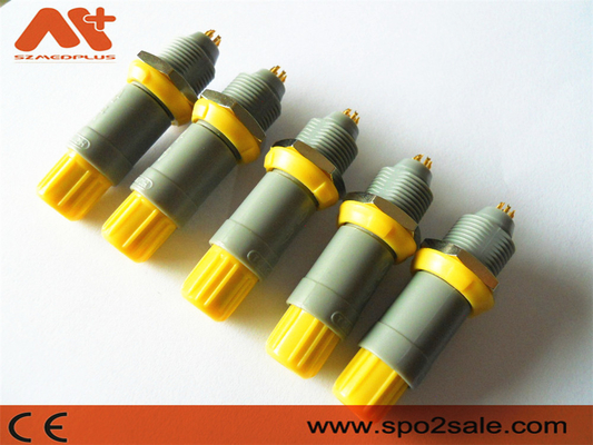 (G51MC7-P08LFD0-0040) zócalo plástico del perno del empuje 8 del tirón 1P, Grey Shell, llave amarilla, dual 60