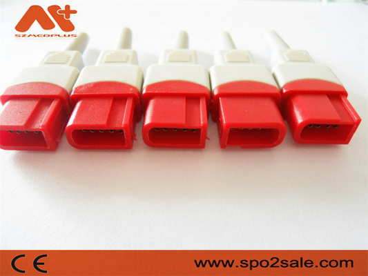 Conector de IBP compatible para el cable compatible de Spacelabs IBP con el color rojo 10pin