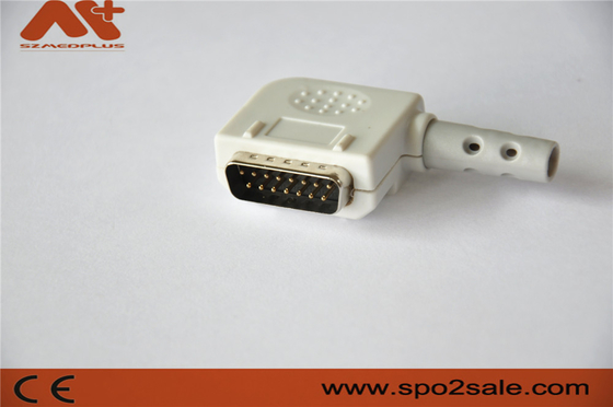 Cable D-sub compatible del ECG de la ventaja del conector 15pin 10 de Kanz del conector del ECG con color gris