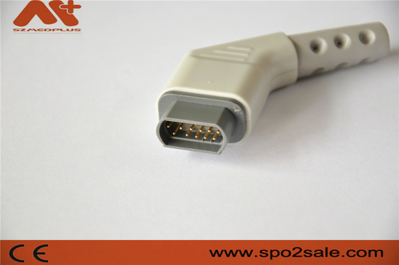cable compatible del multi-sitio ECG de Draeger del conector de 16pin ECG con color gris