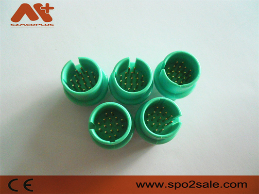 Cable compatible de Spacelabs ECG/EKG del conector de ECG/EKG con el color verde 17pin