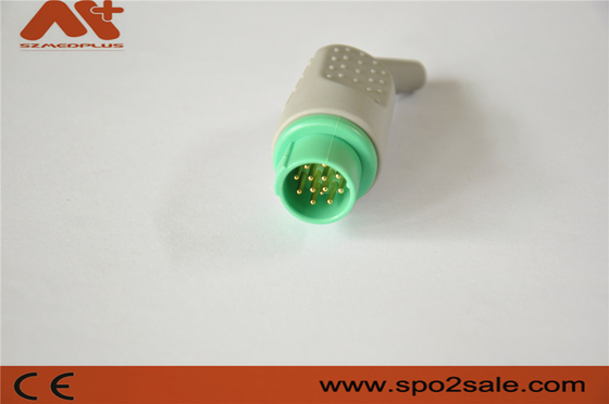 Conector de ECG de 13 pines para el monitor de hombres Accesorios médicos con color verde