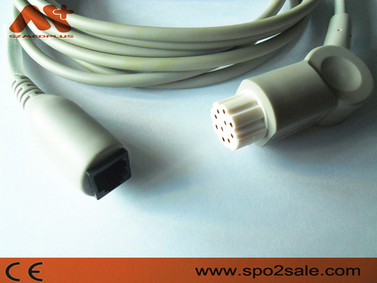 Cable compatible del adaptador del DATEX IBP para AS/3, AS/5, CC-104, Cardiocap CM-104, Cardiocap I, Cardiocap II, Cardiocap/5.