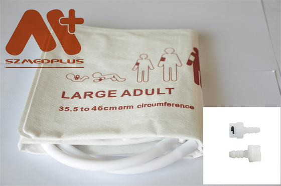 Puño disponible de NIBP - 2455 tubo dual adulto grande 35,5 - 46 cm