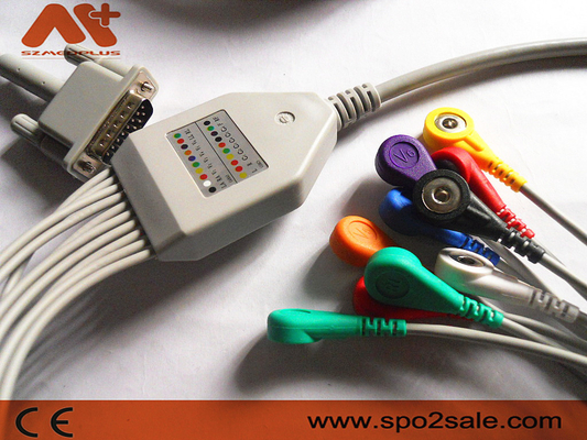 Broche del cable AHA de la máquina de Philips Ecg Lead Cable 9293-033-50 Ecg