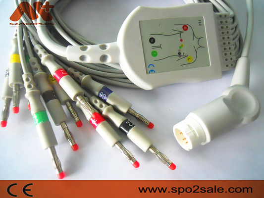 Cable del ECG de Philips Compatible Direct-Connect para Codemaster 100, MRx