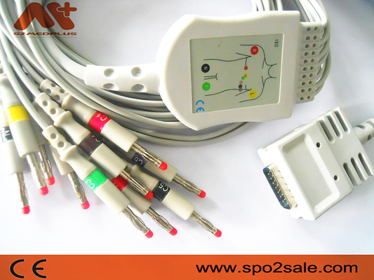 los 1.2M ECG telegrafían el alambre de ventaja de 10 ventajas 012-0700-00 Ecg para E350 E350I E550 E560 EK10