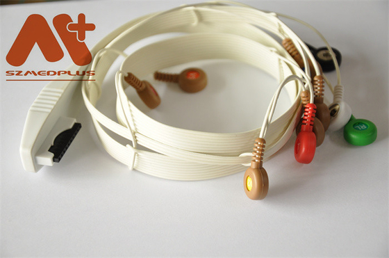 Ventaja médica Holter Cable Mortara Ecg Cable AHA - 9293-034-50 de TPU 10