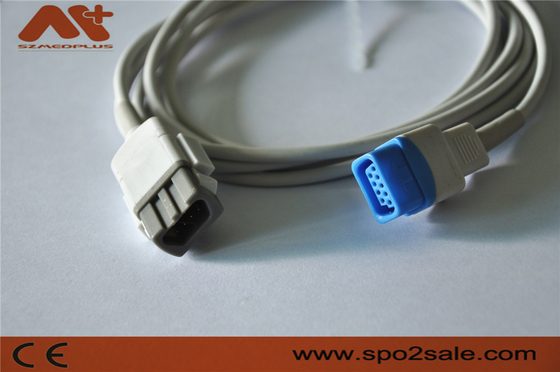 Cable compatible del adaptador SpO2 de Ohmeda Trusat del DATEX - TS-M3