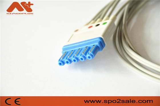 5 la ventaja AHA rompe el cable paciente M1644A Philips Compatible de ECG
