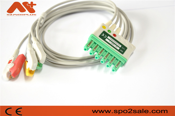 Cable paciente compatible de la ventaja del cable MS16231 3 Ecg de Draeger ECG