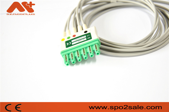 Clip paciente compatible MS16546 AHA de la ventaja del cable 5 de Draeger ECG