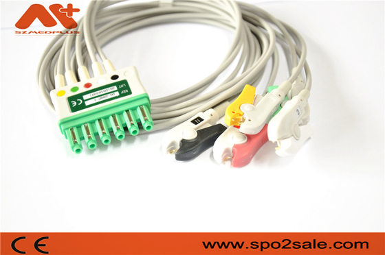 Clip paciente compatible MS16546 AHA de la ventaja del cable 5 de Draeger ECG