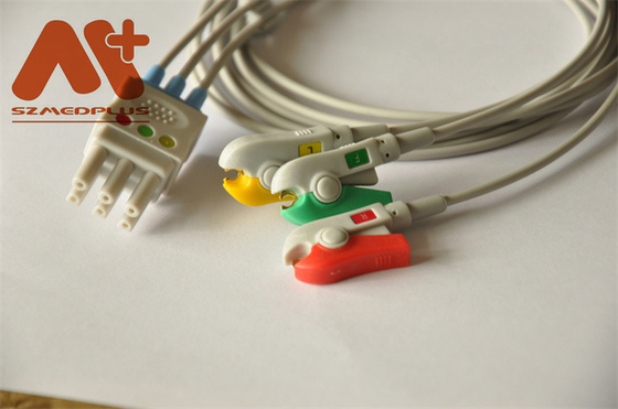 Leadwire compatible del clip ECG de la ventaja de Spacelabs 3 - 700-0006-01