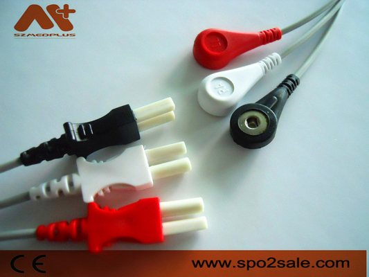 Leadwire compatible de la broche ECG de la ventaja de Spacelabs 3 - 700-0007-00