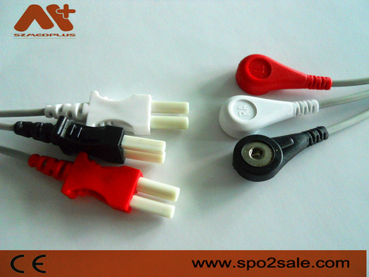 Leadwire compatible de la broche ECG de la ventaja de Spacelabs 3 - 700-0007-00