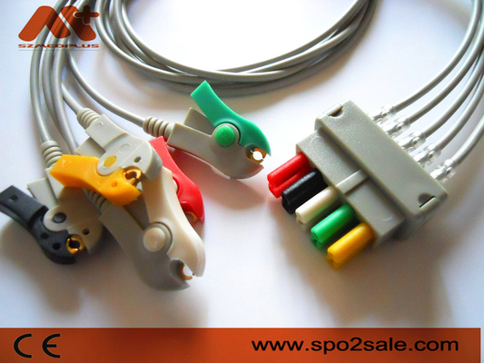 Leadwire compatible del clip ECG de la ventaja de Ohmeda del DATEX 5 - 545316
