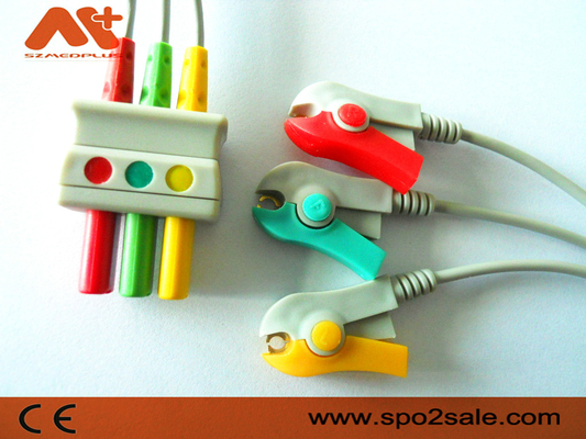 Leadwire compatible del clip ECG de la ventaja de Draeger 3 - MP03411