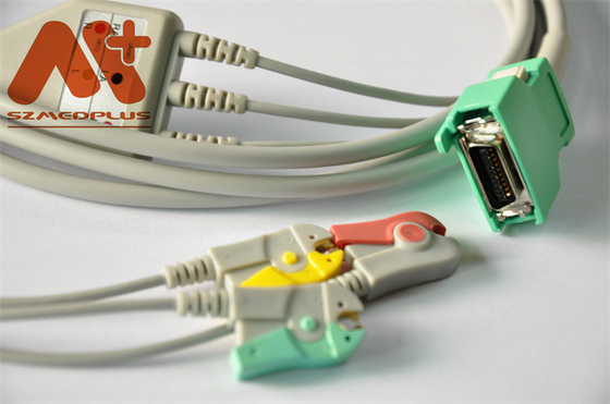 El clip compatible de 3 ventajas de Nihon Kohden Directo-conecta el cable de ECG para OPV -1500