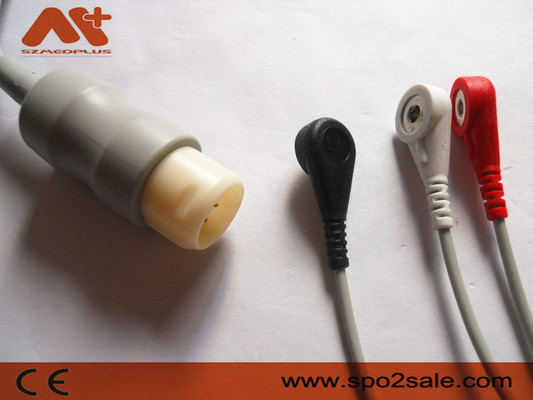 La broche de la ventaja de Philips Compatible 3 Directo-conecta el cable de ECG - M1733A
