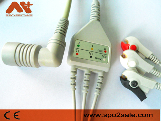 Omron > Colin BP-88, clip compatible de 3 ventajas BP-306 Directo-conectan el cable de ECG