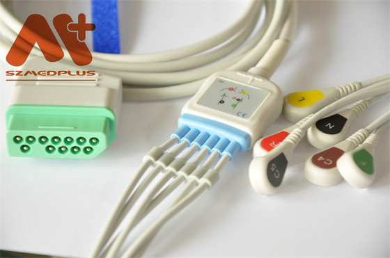 12 broche de la ventaja del cable 6 de Pin Nihon Kohden ECG