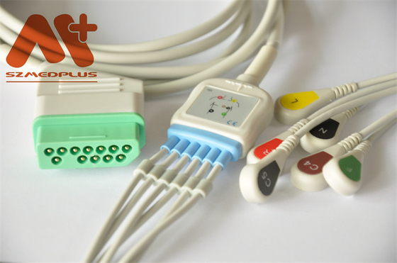 12 broche de la ventaja del cable 6 de Pin Nihon Kohden ECG