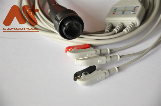 Pin los 3.5M del cable 9 de Saadat Heyer Sierra Neptuno del CE 3 cable de la ventaja ECG