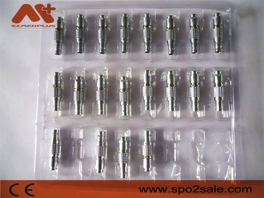 Conectores para cables médicos de latón dorados de metal 1B 2pin 4pin 5pin 6pin