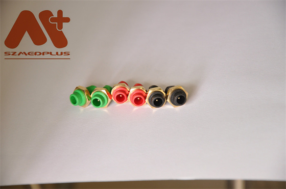 Negro verde rojo del dinar 1.5m m ECG del conector redondo compatible del zócalo Spo2