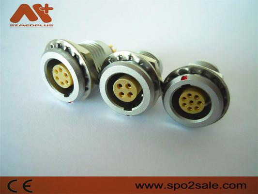 Metal 1B 5 Pin Socket de los conectores EGG.1B.305 del aparato médico Spo2